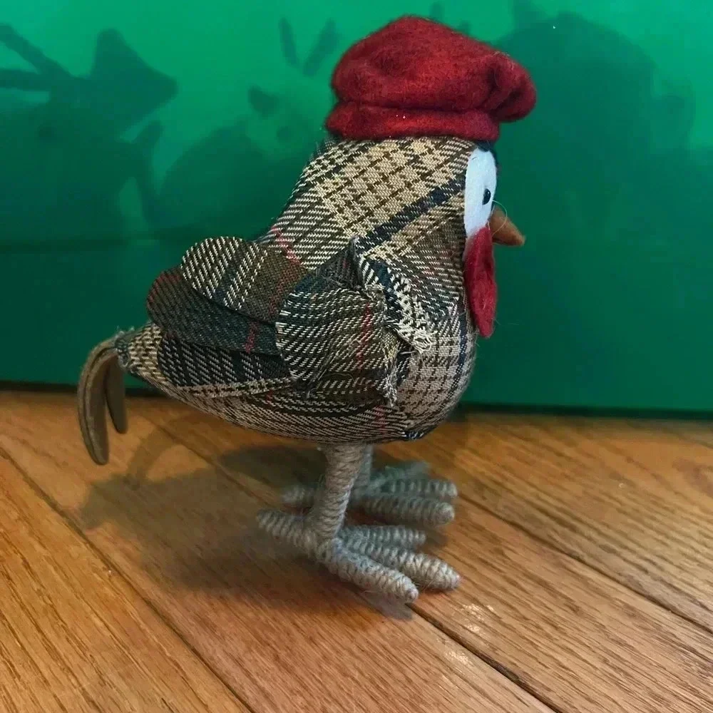 Early target spritz wonderland holiday Christmas fabric bird 2015 vintage plaid